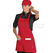 ISACCO GREMBIULE PICCADILLY ROSSO 65% POLYESTER  35% COTTON