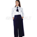 ISACCO GREMBIULE VERSAILLES CON SPACCO BLU 100 % POLYESTER