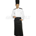 ISACCO GREMBIULE VERSAILLES CON SPACCO NERO 65% POLYESTER  35% COTTON