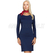 ISACCO ABITINO SIDNEY JERSEY MILANO BLU 96% POLYESTER 4% SPANDEX