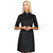 ISACCO CAMICE VENEZIA M/M NERO + CODINO GRIGIO 65% POLYESTER  35% COTTON