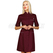 ISACCO CAMICE VENEZIA M/M BORDEAUX + CODINO GRIGIO 65% POLYESTER  35% COTTON