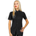 ISACCO CAMICIA PORTORICO UNISEX M/MJERSEY NERO 97% COTTON  3% SPANDEX