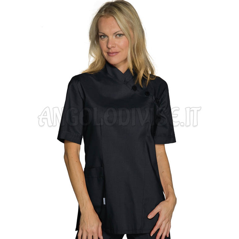 ISACCO CASACCA TAIPEI M/M NERO 65% POLYESTER  35% COTTON