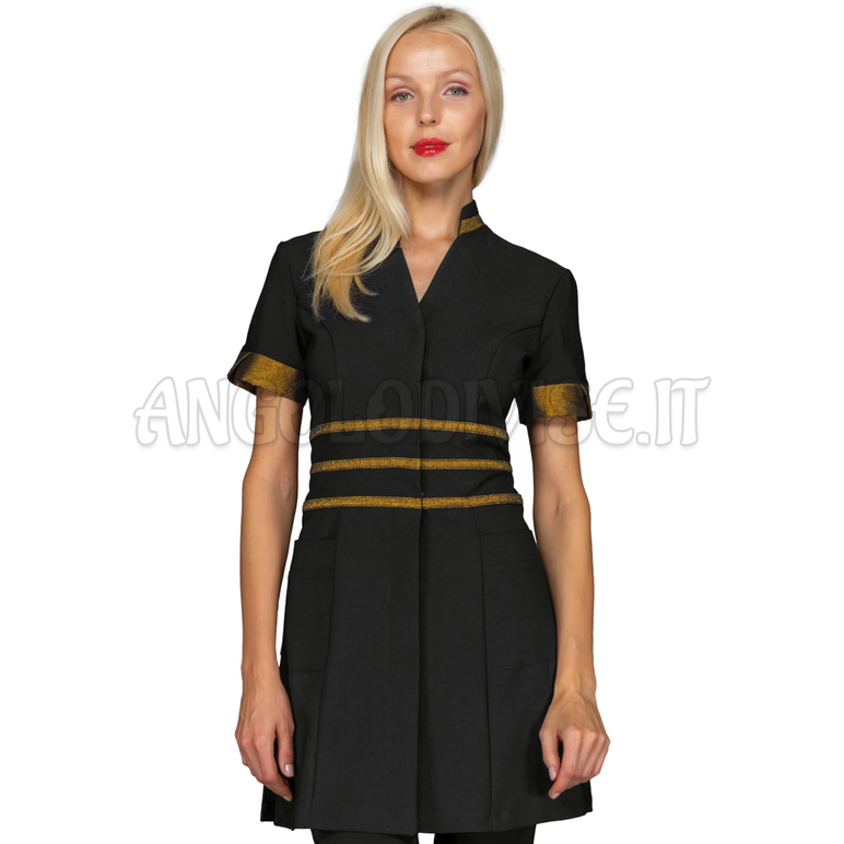 ISACCO CASACCA CHEYENNE BOHEME NERO+LUREX GOLD 100% POLYESTER BOHÉME