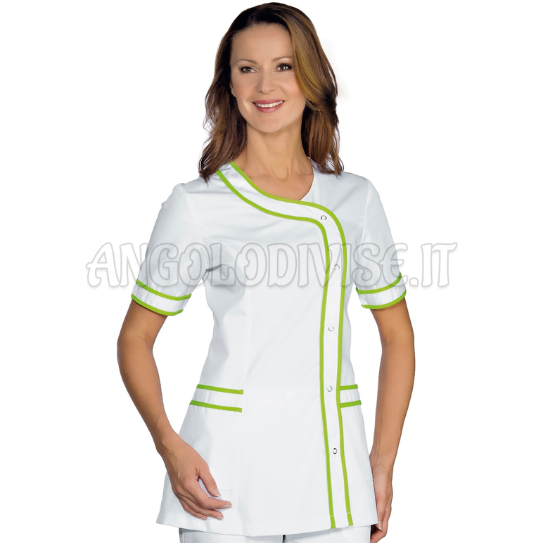 ISACCO CASACCA BRASILIA BIANCO + MELA 65% POLYESTER  35% COTTON