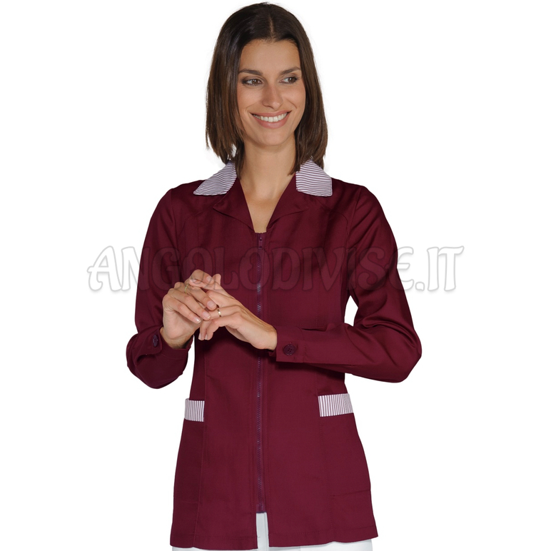 ISACCO CASACCA BARCELLONA BORDEAUX + RIGA BORDEAUX 65% POLYESTER  35% COTTON