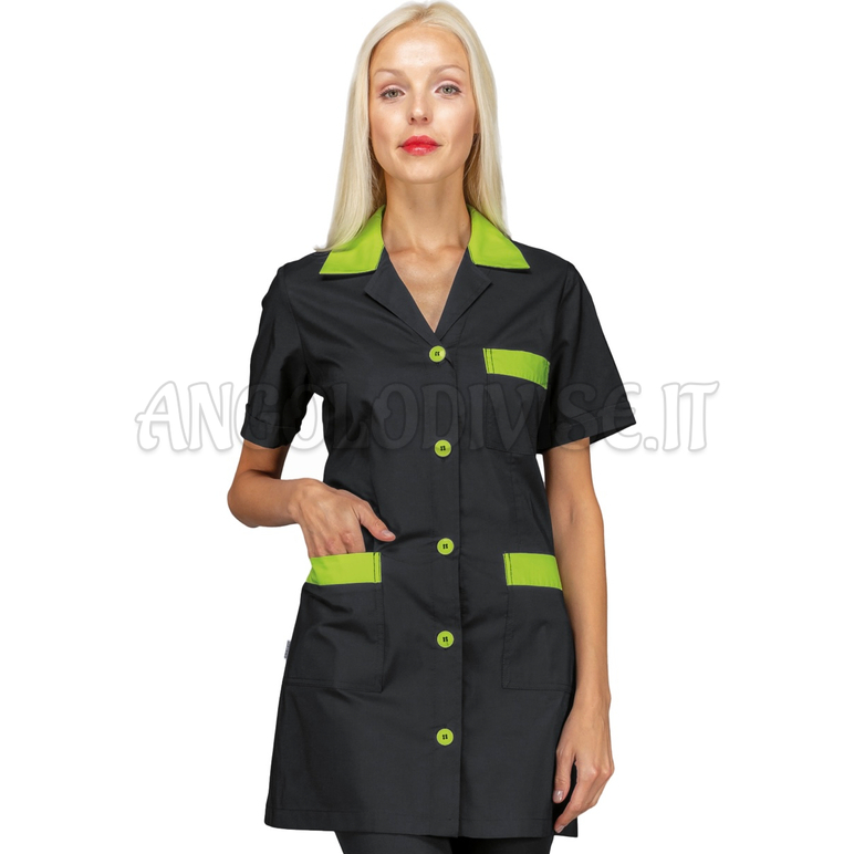 ISACCO CASACCA MARBELLA M/M NERO+MELA 65% POLYESTER  35% COTTON