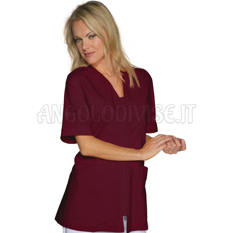 ISACCO CASACCA BENIDORM M/M BORDEAUX 65% POLYESTER  35% COTTON