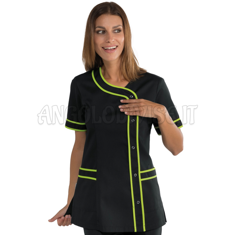ISACCO CASACCA BRASILIA NERO+MELA 65% POLYESTER  35% COTTON