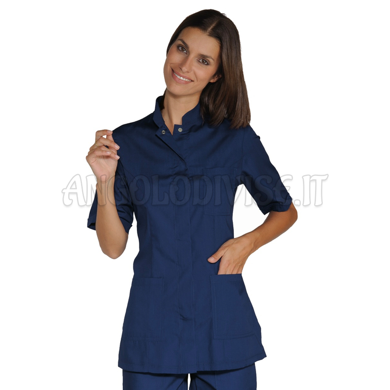 ISACCO CASACCA PORTOFINO BLU M/M 65% POLYESTER  35% COTTON