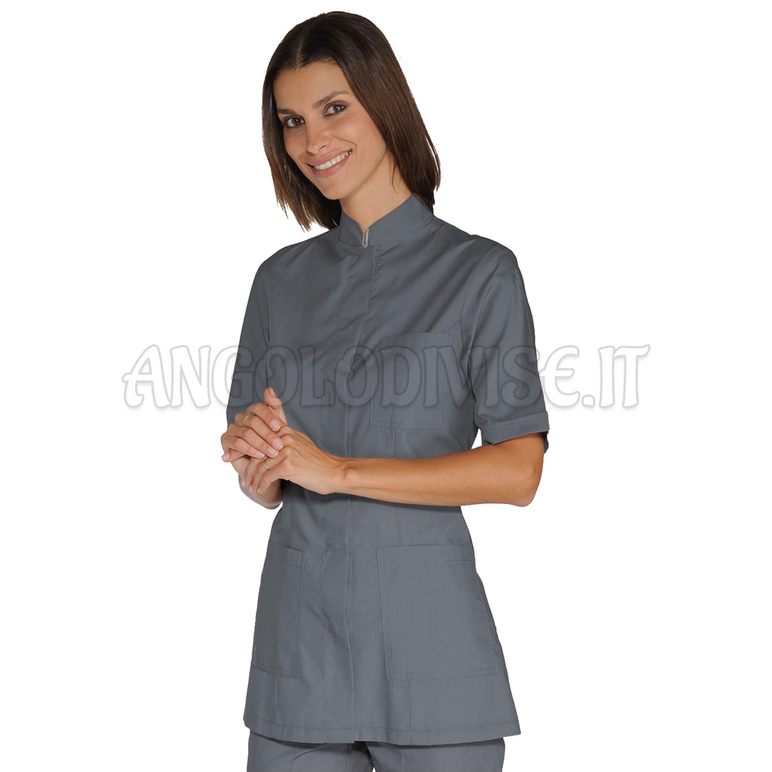 ISACCO CASACCA PORTOFINO M/M GRIGIO 65% POLYESTER  35% COTTON