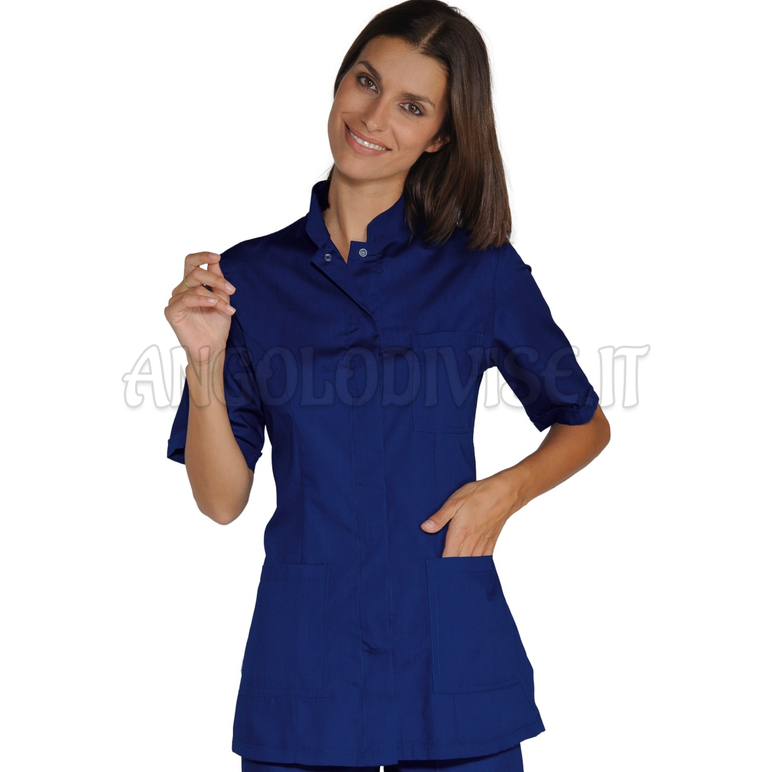 ISACCO CASACCA PORTOFINO M/M BLU 65% POLYESTER  35% COTTON