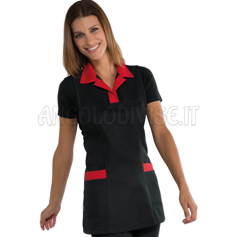 ISACCO TRINIDAD NERO+ROSSO 100 % POLYESTER