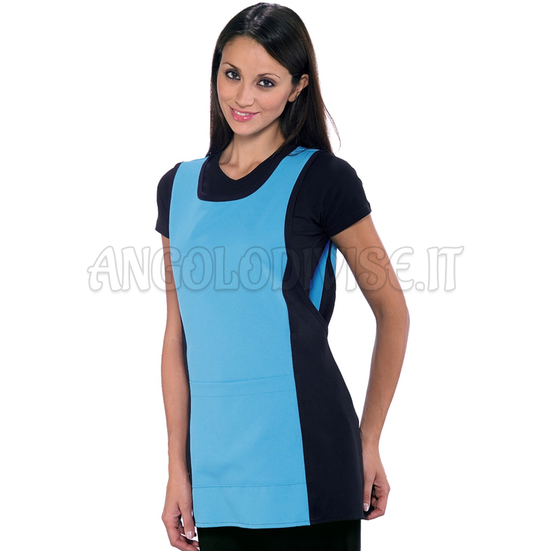 ISACCO PAPEETE NERO+TURCHESE 100 % POLYESTER