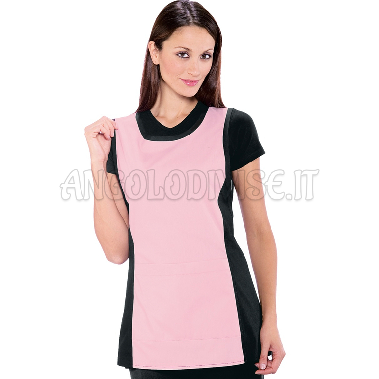ISACCO PAPEETE NERO+ROSA 65% POLYESTER  35% COTTON