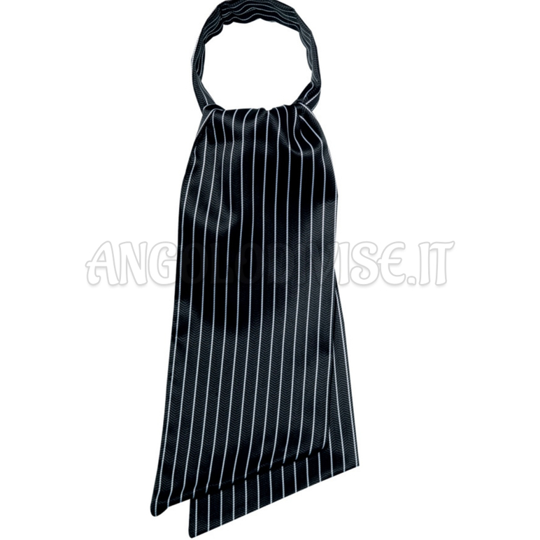 ISACCO ASCOT REGIMENTAL NERO 100 % POLYESTER
