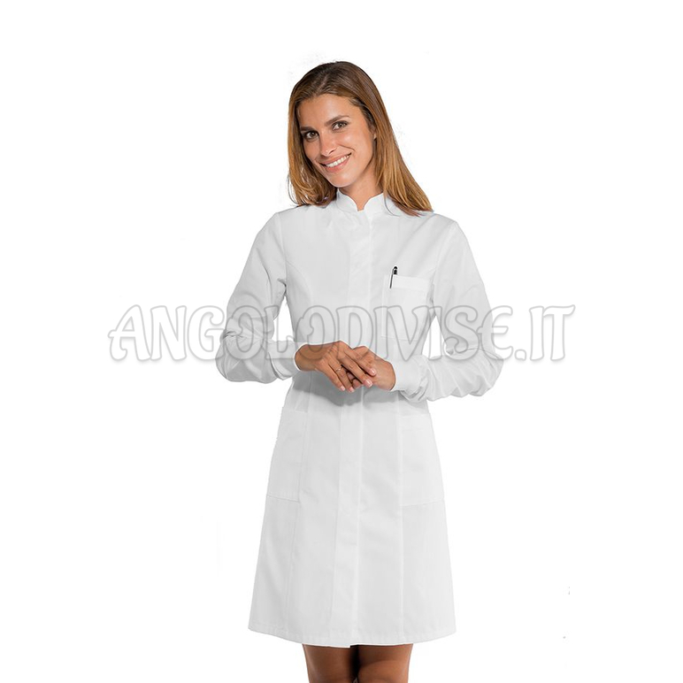 ISACCO CAMICE CATALINA POLSI IN MAGLIA BIANCO 65% POLYESTER  35% COTTON