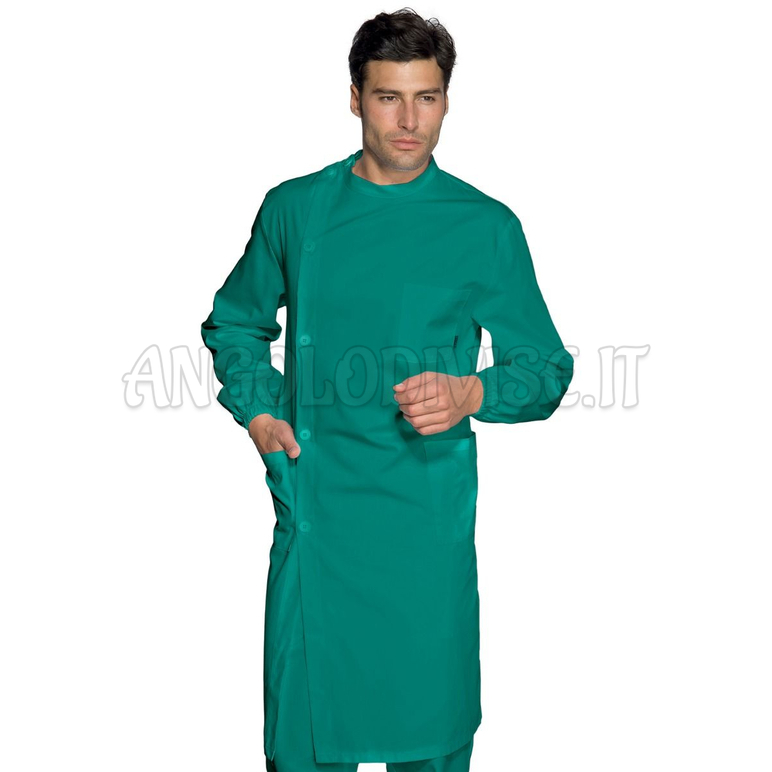 ISACCO CAMICE DENTISTA VERDE 100 % COTTON