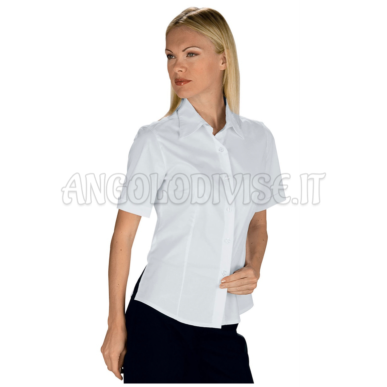 ISACCO CAMICETTA KYOTO M/M  PIQUET BIANCO 65% POLYESTER  35% COTTON