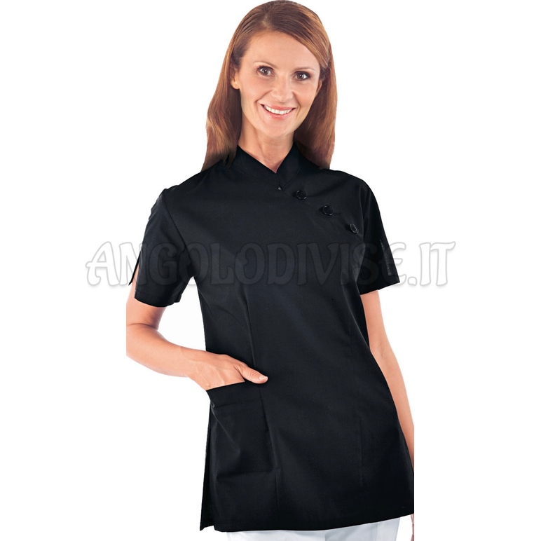 ISACCO CASACCA SAIGON NERO 65% POLYESTER  35% COTTON