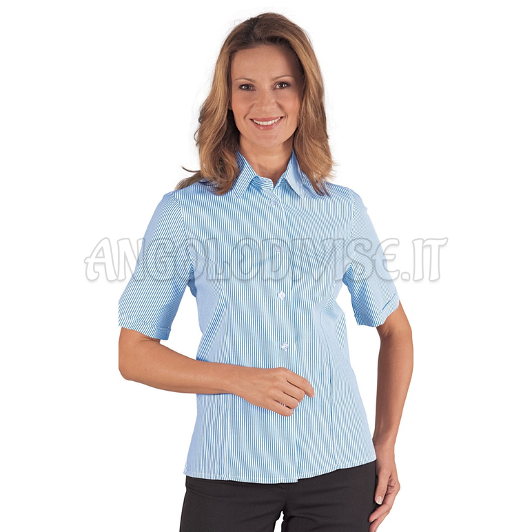 ISACCO CAMICETTA KYOTO M/M R. AZZURRA 65% POLYESTER  35% COTTON