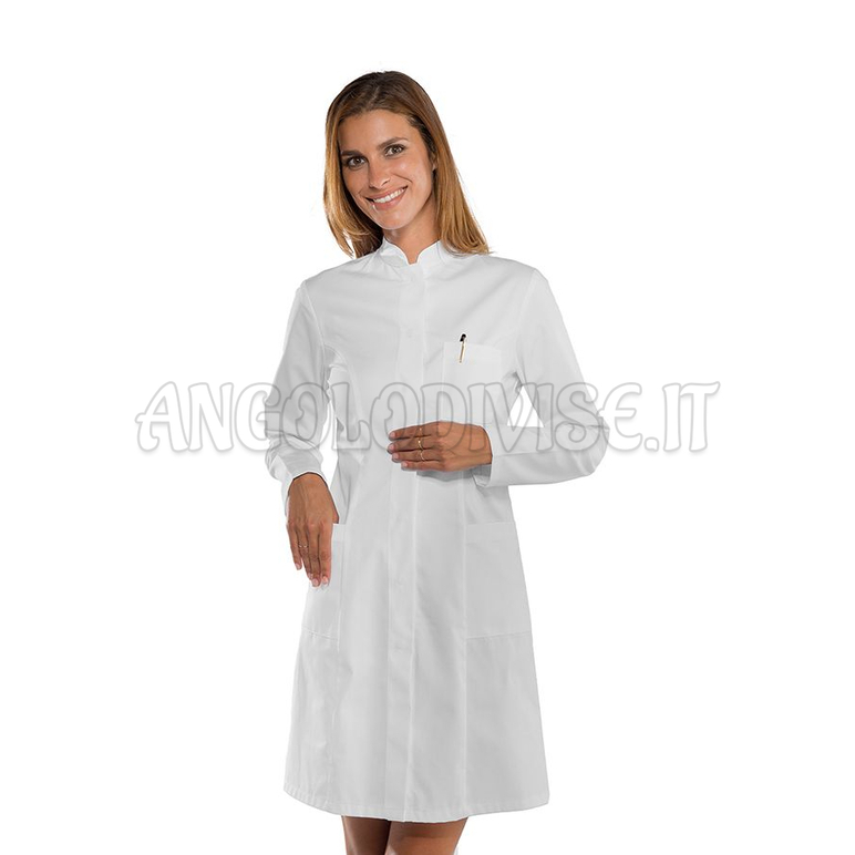 ISACCO CAMICE CATALINA BIANCO 65% POLYESTER  35% COTTON