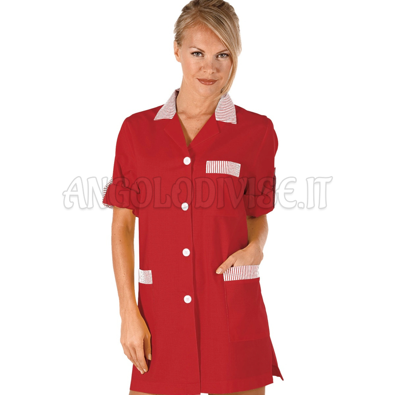 ISACCO CASACCA YORK ROSSO+ R.ROSSO 65% POLYESTER  35% COTTON