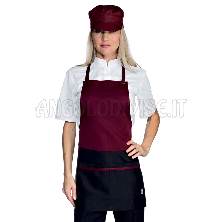 ISACCO BROOKLYN BORDEAUX/NERO 100 % POLYESTER
