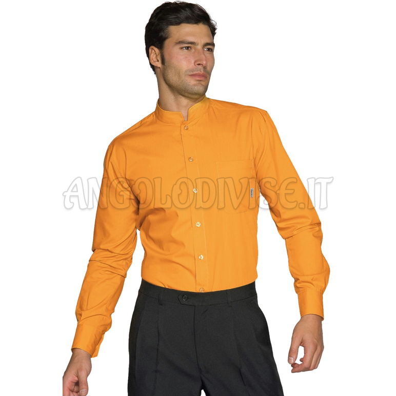 ISACCO CAMICIA UNISEX DUBLINO ALBICOCCA 65% POLYESTER  35% COTTON