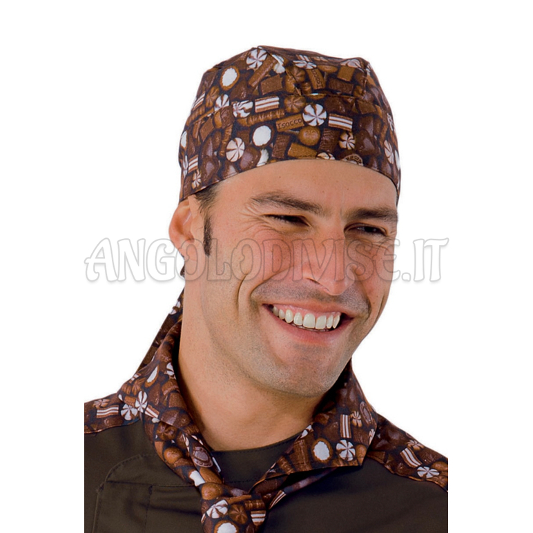 ISACCO BANDANA CHOCOLATE 100 % COTTON