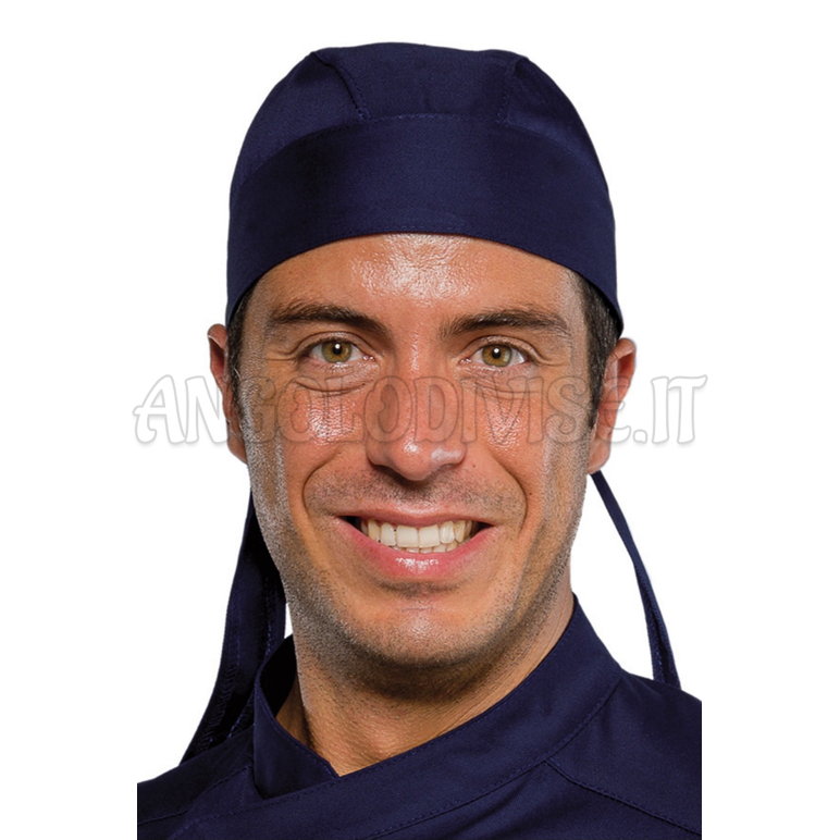 ISACCO BANDANA BLU 65% POLYESTER  35% COTTON