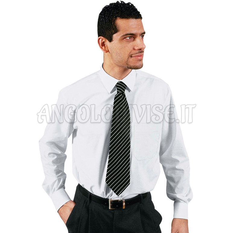ISACCO CAMICIA ISACCO UOMO BIANCO 3XL 65% POLYESTER  35% COTTON