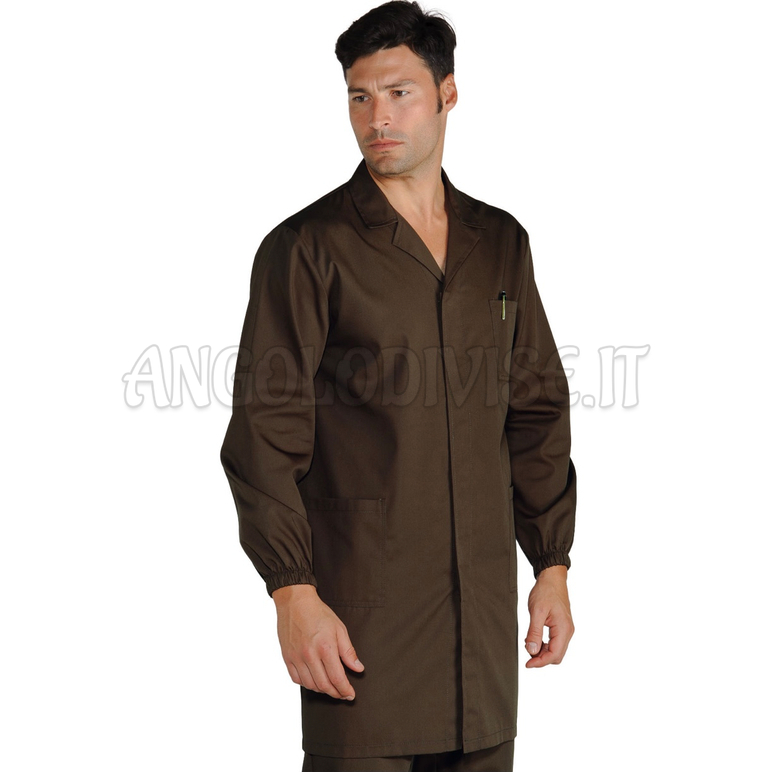 ISACCO CAMICE UOMO CACAO 65% POLYESTER  35% COTTON