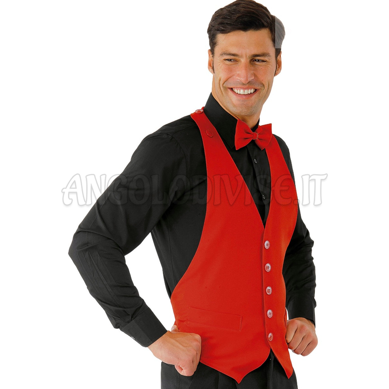 ISACCO BOLERO ROSSO 100 % POLYESTER