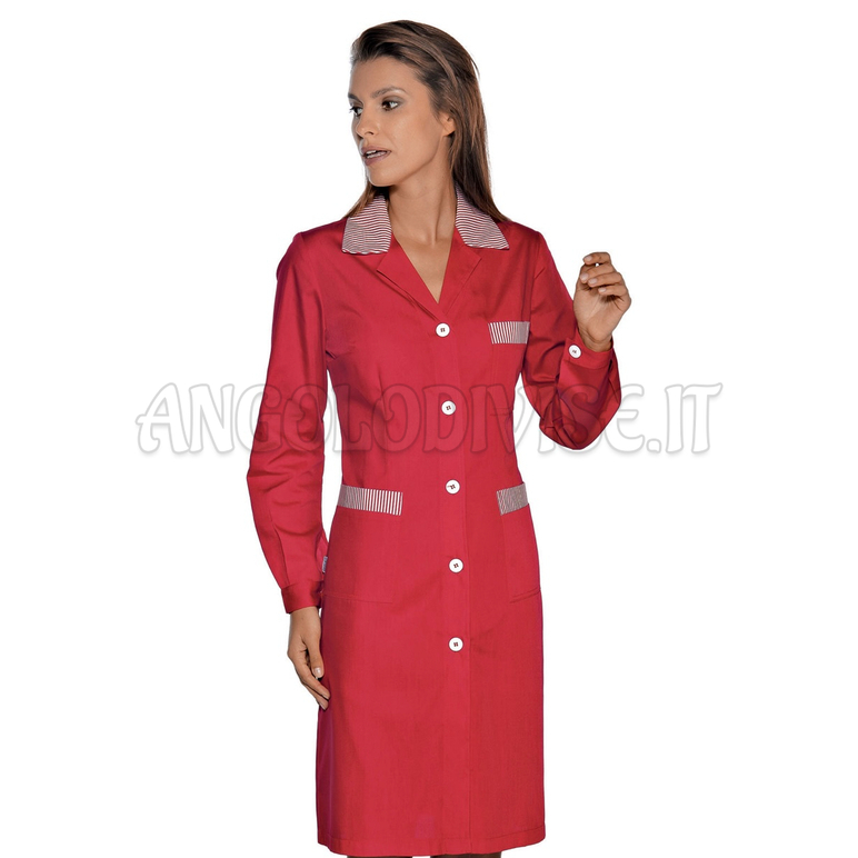 ISACCO CAMICE POSITANO ROSSO+R.ROSSA 65% POLYESTER  35% COTTON