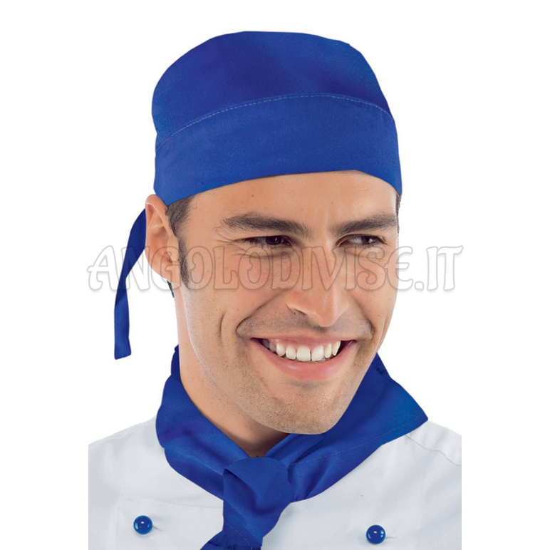 ISACCO BANDANA BLU CINA 65% POLYESTER  35% COTTON
