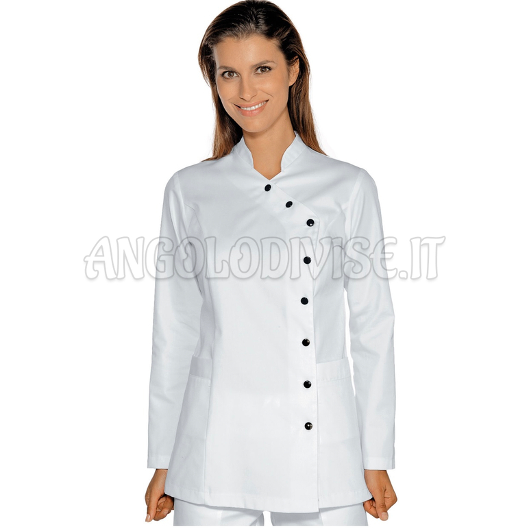 ISACCO CASACCA NIZZA BIANCO 65% POLYESTER  35% COTTON