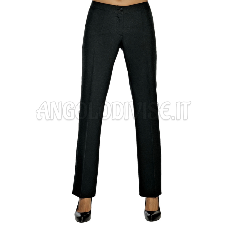 ISACCO PANTALONE TRENDY NERO 100 % POLYESTER