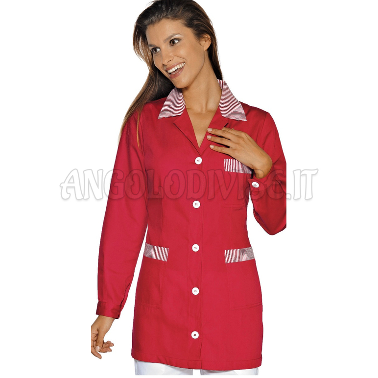 ISACCO CASACCA MARBELLA ROSSO+R.ROSSA 65% POLYESTER  35% COTTON