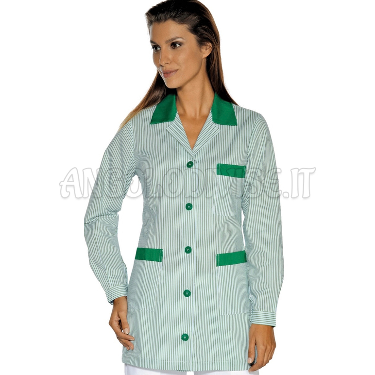 ISACCO CASACCA MARBELLA R.VERDE+VERDE 65% POLYESTER  35% COTTON