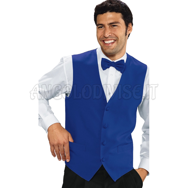 ISACCO GILET UNISEX BLU CINA 100 % POLYESTER