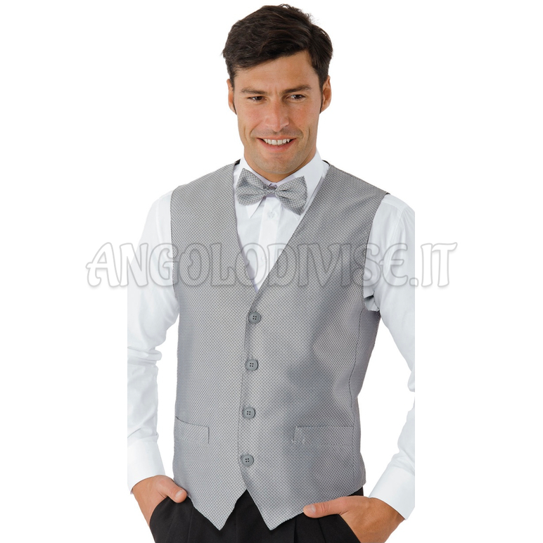 ISACCO GILET UNISEX SILVER 100 % POLYESTER