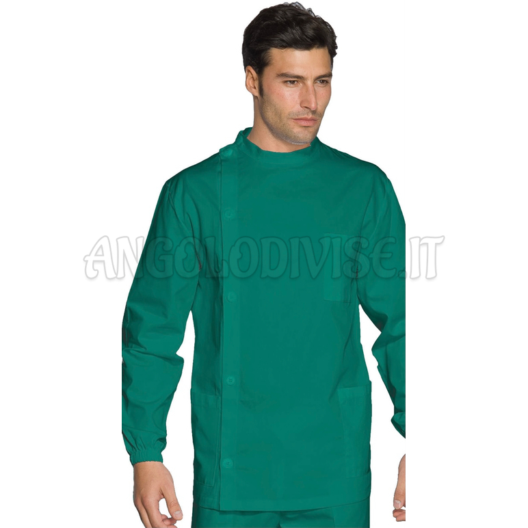 ISACCO CASACCA DENTISTA VERDE 100 % COTTON