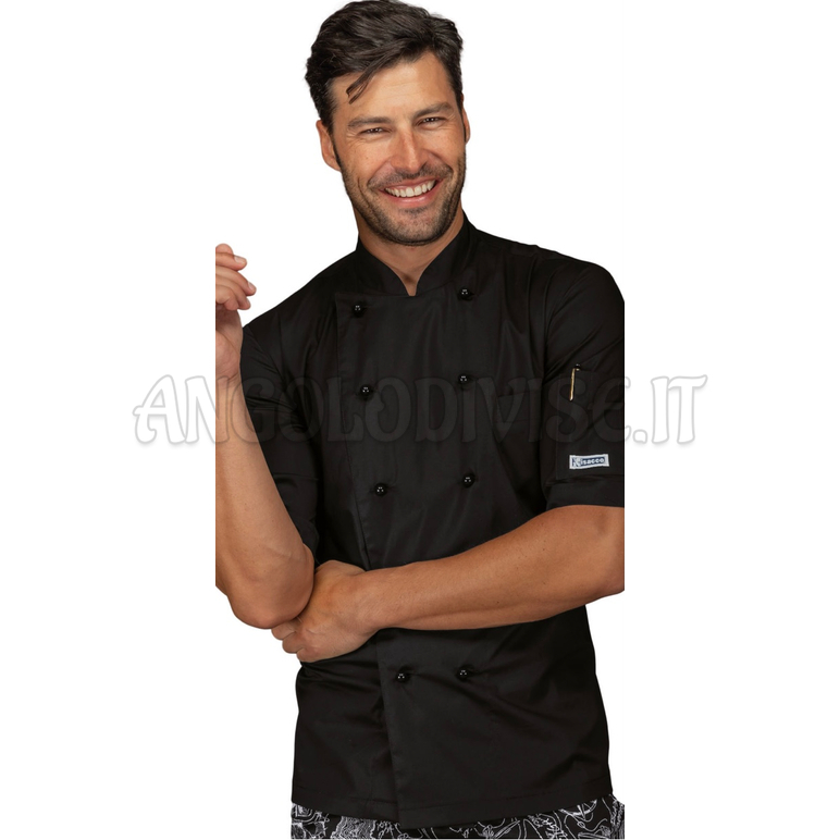 ISACCO GIACCA ALABAMA SLIM M/M EXTRALIGHT SUPER STRETCH NERO 97% COTTON  3% SPANDEX