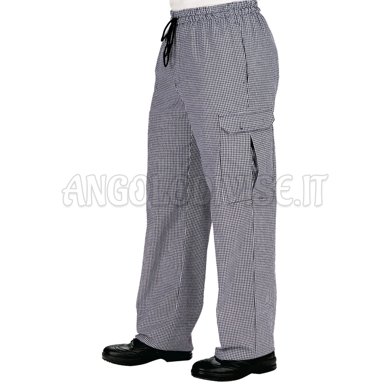 ISACCO PANTACHEF PIED DE POULE 100 % COTTON