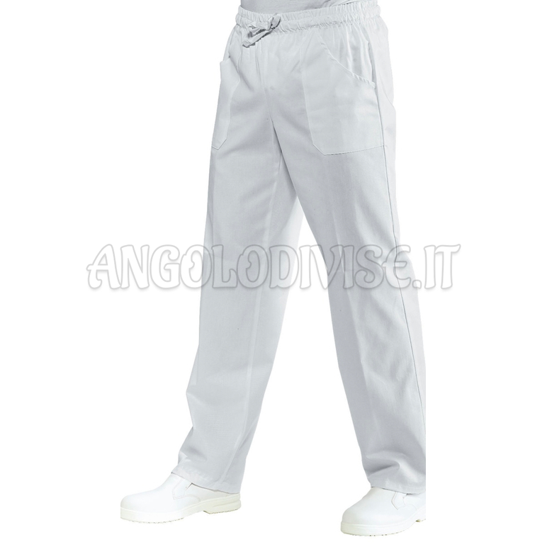 ISACCO PANTALONE C/ELASTICO BIANCO 3XL 100 % COTTON