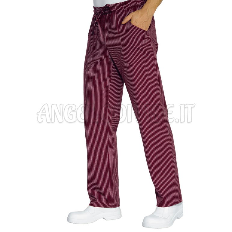 ISACCO PANTALACCIO VIENNA BORDEAUX 100 % COTTON
