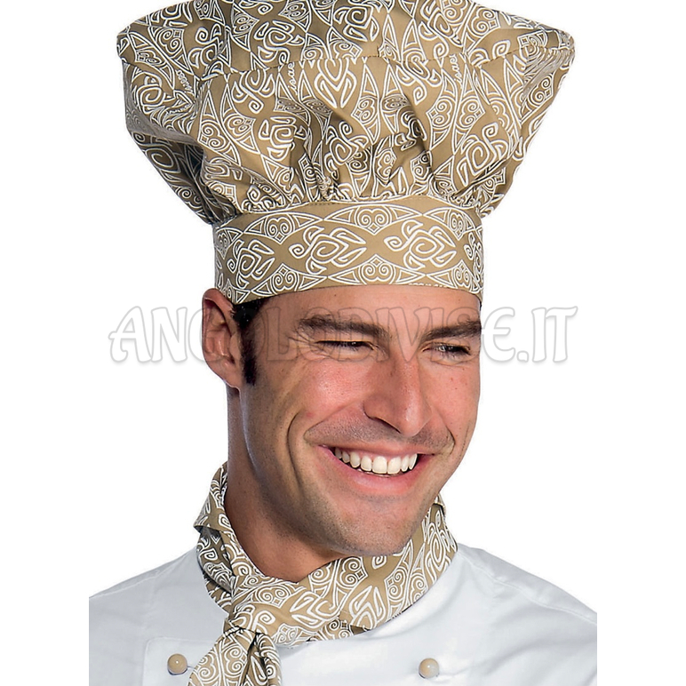 ISACCO CAPPELLO CUOCO MAORI 95 65% POLYESTER  35% COTTON