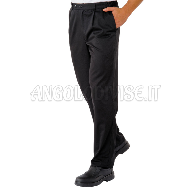 ISACCO PANTALONE LAVORO NERO 65% POLYESTER  35% COTTON
